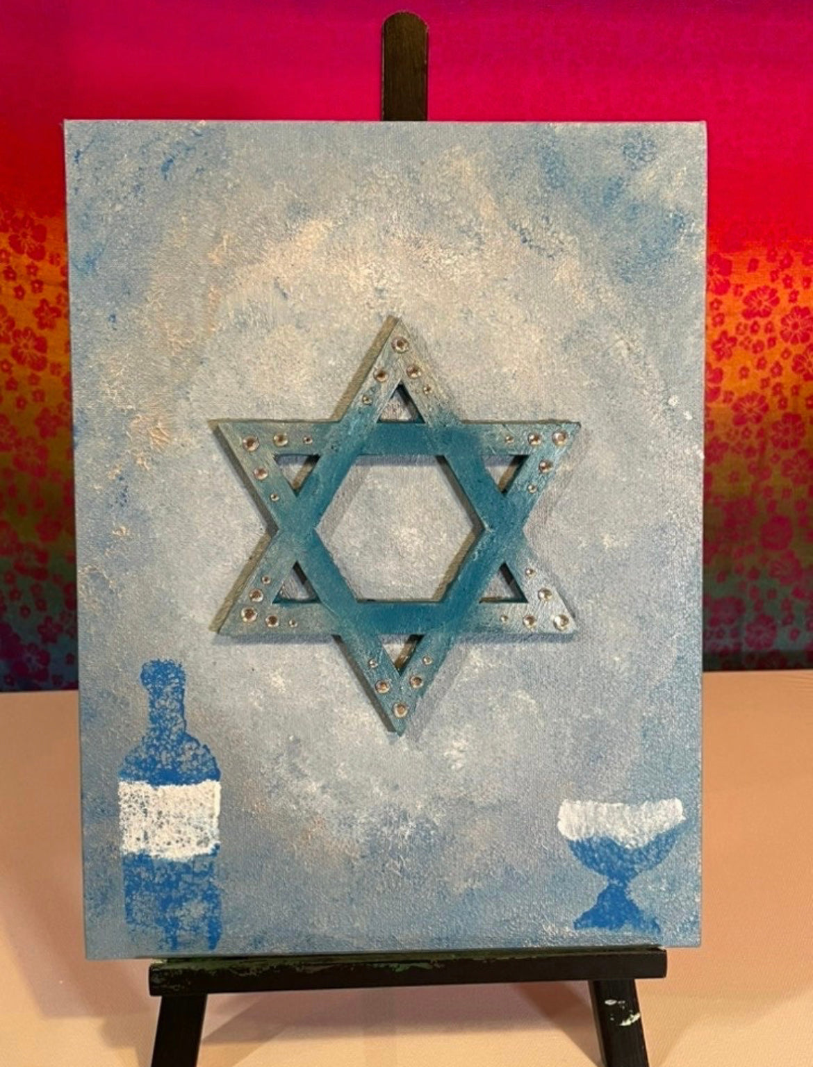 Acrylic 3-D Judaica painting