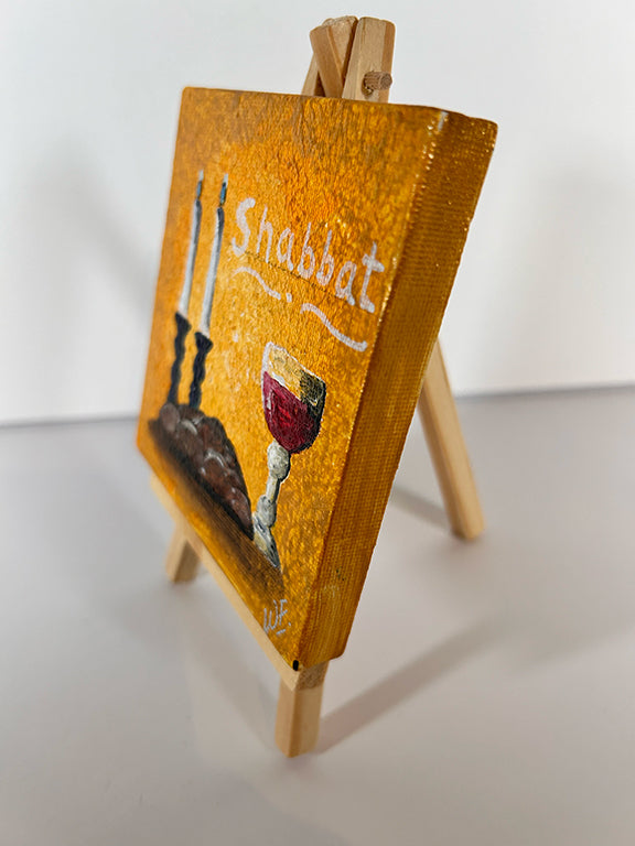 Shabbat Mini Acrylic Art Canvas