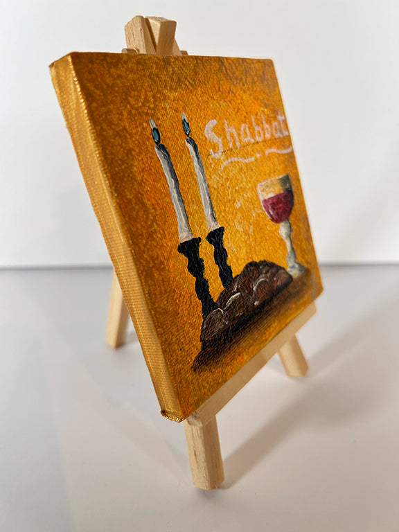 Shabbat Mini Acrylic Art Canvas