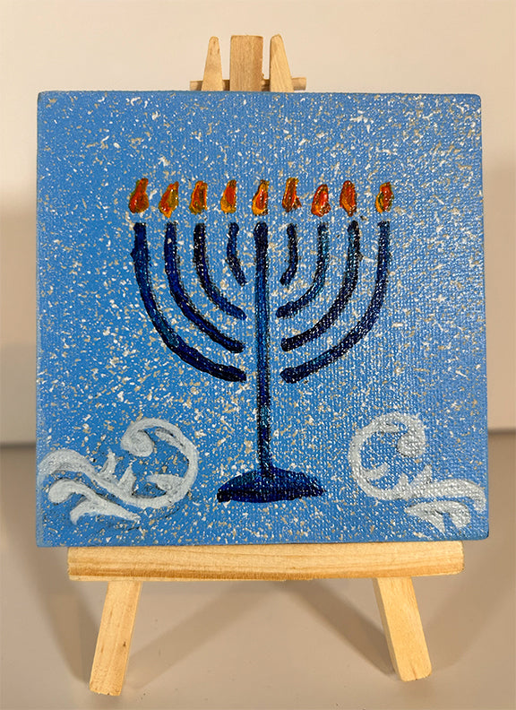 Hanukah Acrylic Art Canvas