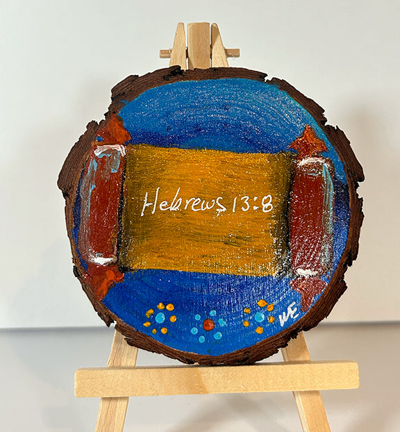 Torah Scrolls Wood Canvas Acrylic Painting Art