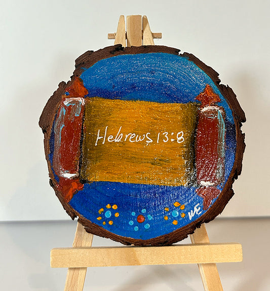 Torah Scrolls Wood Canvas Acrylic Painting Art