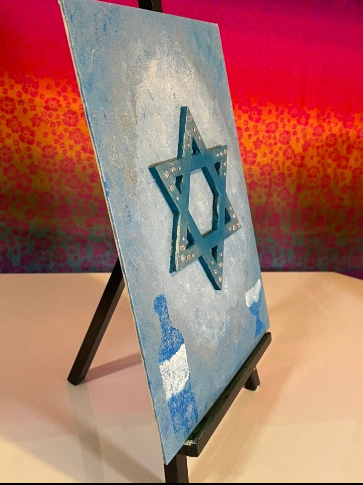 Acrylic 3-D Judaica painting