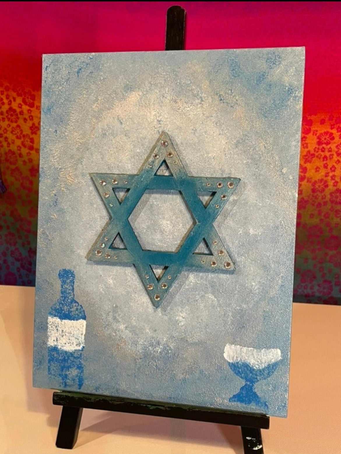 Acrylic 3-D Judaica painting
