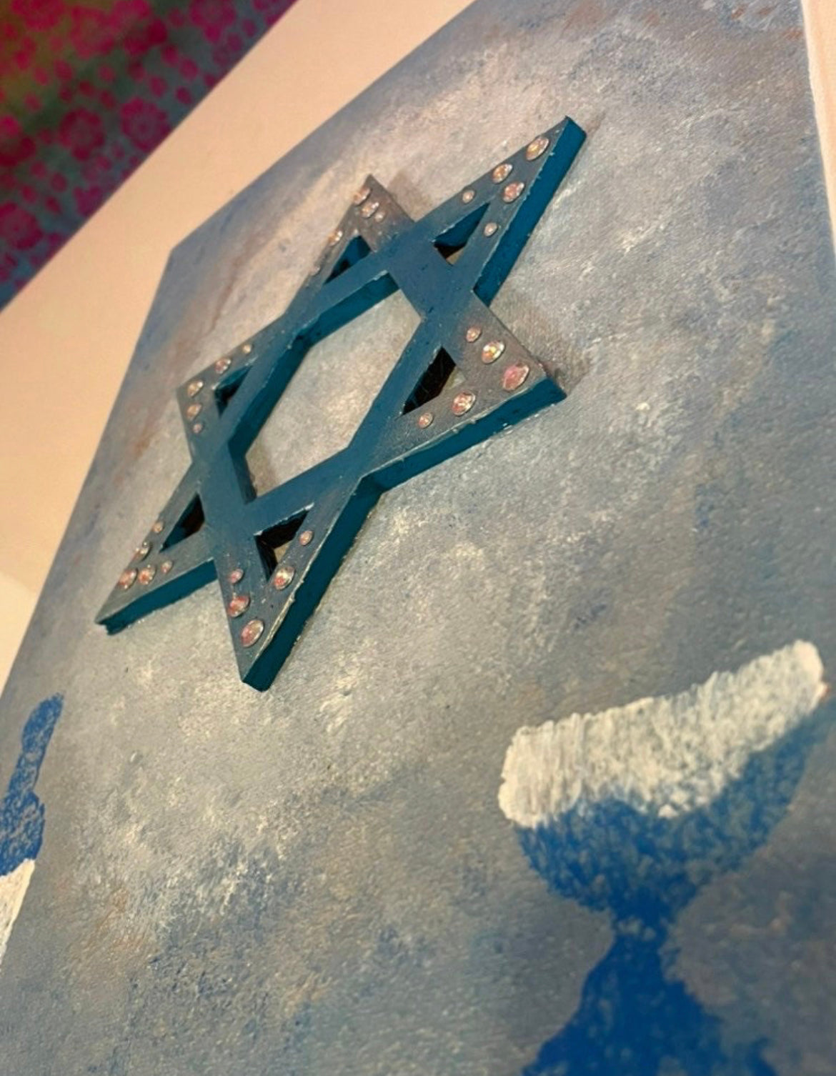 Acrylic 3-D Judaica painting