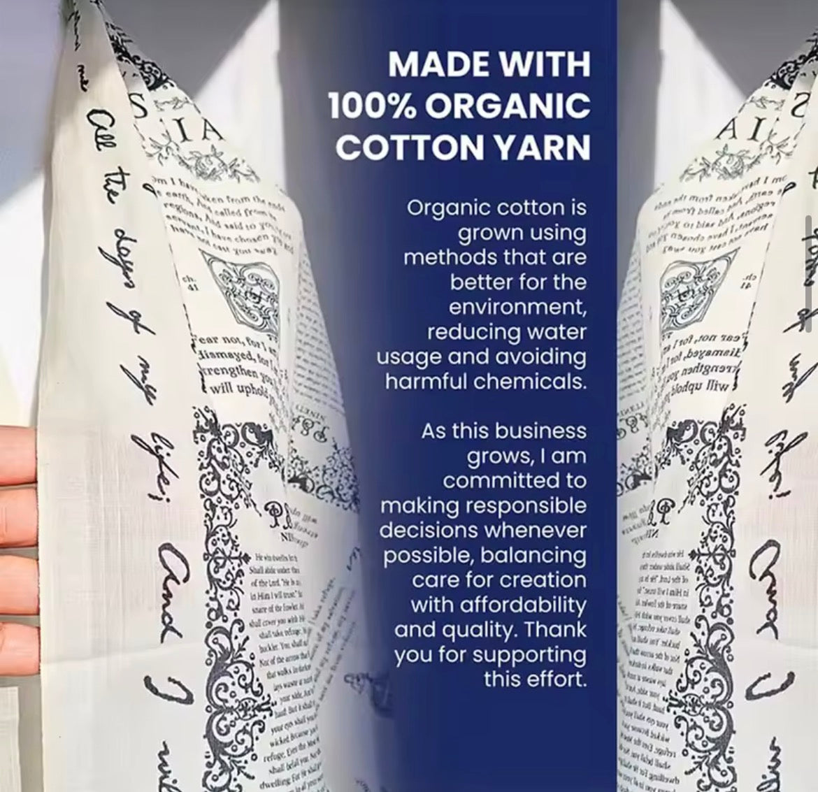 Handcrafted Prayer Shawl, 180cm/70.87in X 70cm/27.56 Bible Verse Scarf, Yeshua Scripture Wrap